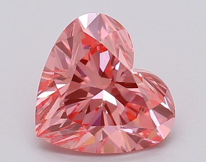 1.02 Ct. Fancy Vivid Pink Heart Lab Grown Diamond
