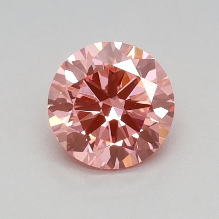 0.43 Ct. Fancy Vivid Pink Round Lab Grown Diamond