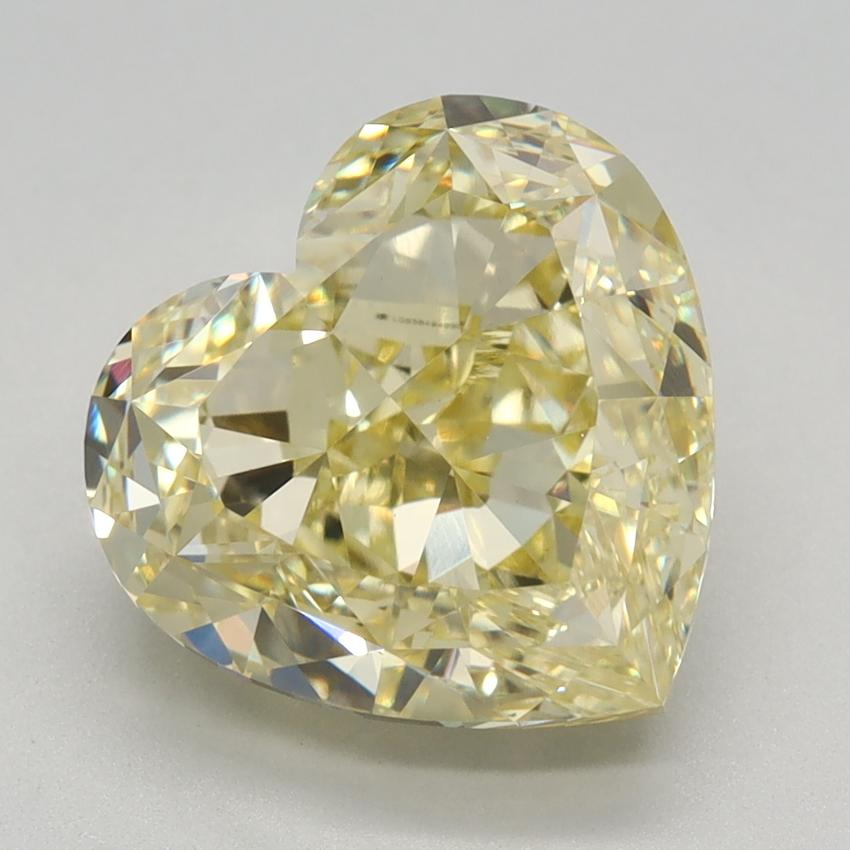 4.12 Ct. Fancy Intense Yellow Heart Lab Grown Diamond