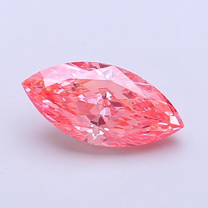 1.18 Ct. Fancy Vivid Pink Marquise Lab Grown Diamond
