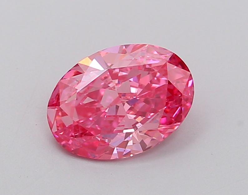 1.0 Ct. Fancy Vivid  Pink Oval Lab Grown Diamond