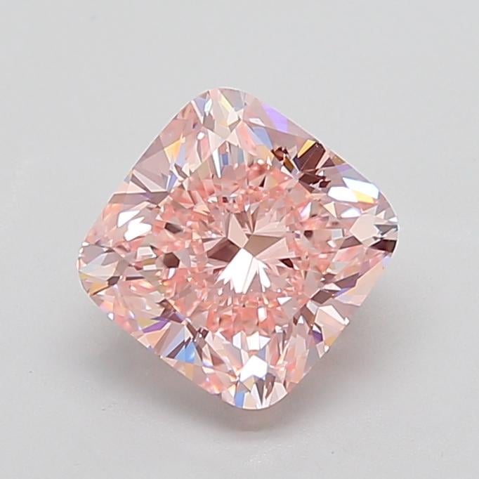 4.0 Ct. Fancy Intense  Pink Cushion Lab Grown Diamond