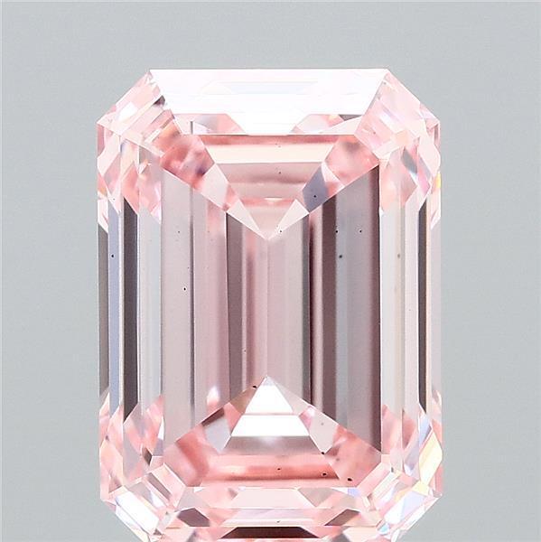 4.04 Ct. Fancy Intense Pink Emerald Lab Grown Diamond