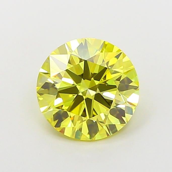 1.94 Ct. Fancy Vivid Yellow Round Lab Grown Diamond