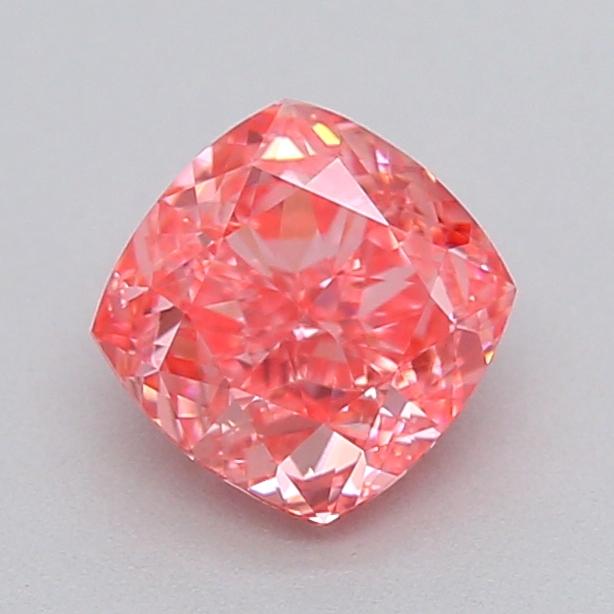 0.51 Ct. Fancy Vivid  Pink Cushion Lab Grown Diamond