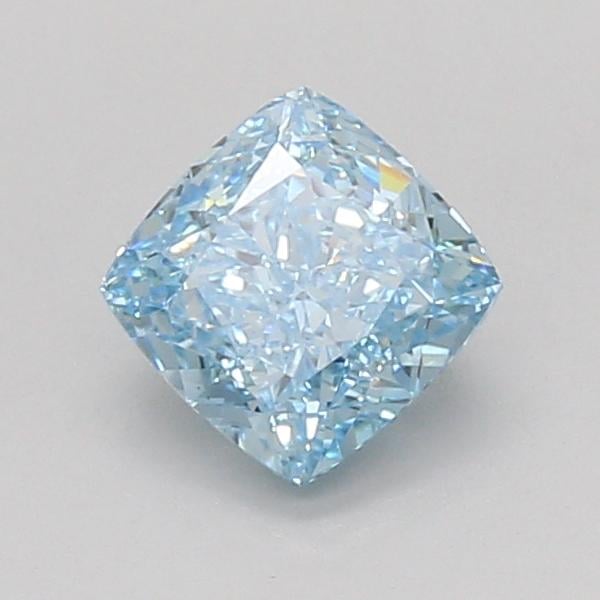1.06 Ct. Fancy Vivid Blue Cushion Lab Grown Diamond