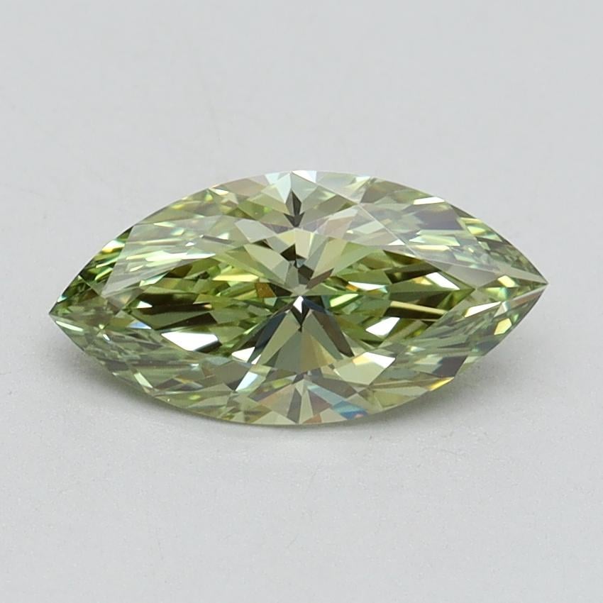 1.00 Ct. Fancy Vivid Green Marquise Lab Grown Diamond