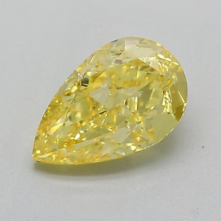 1.55 Ct. Fancy Intense  Yellow Pear Lab Grown Diamond