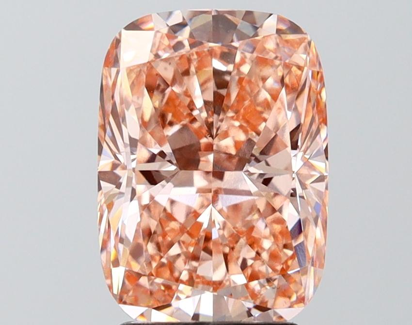 3.05 Ct. Fancy Intense Pink Cushion Lab Grown Diamond
