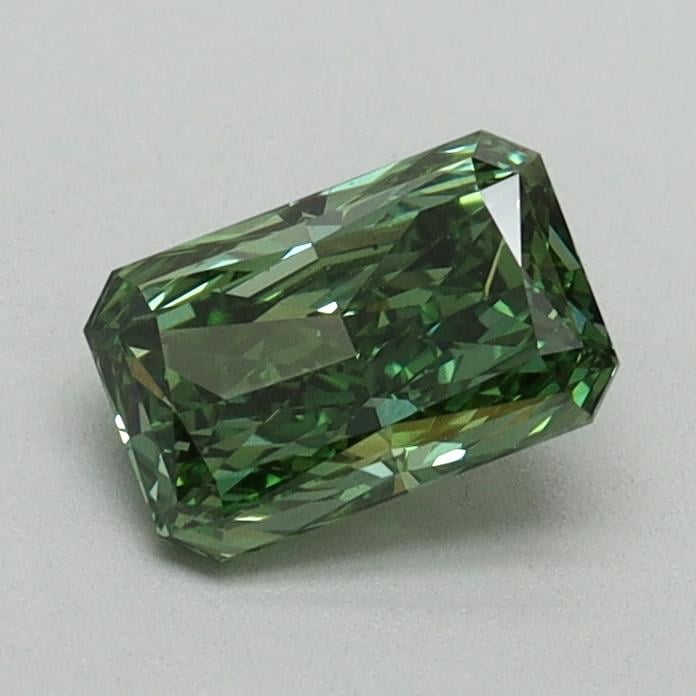 0.75 Ct. Fancy Vivid Green Radiant Lab Grown Diamond