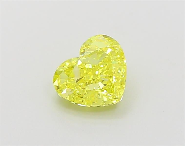 1.01 Ct. Fancy Vivid Yellow Heart Lab Grown Diamond