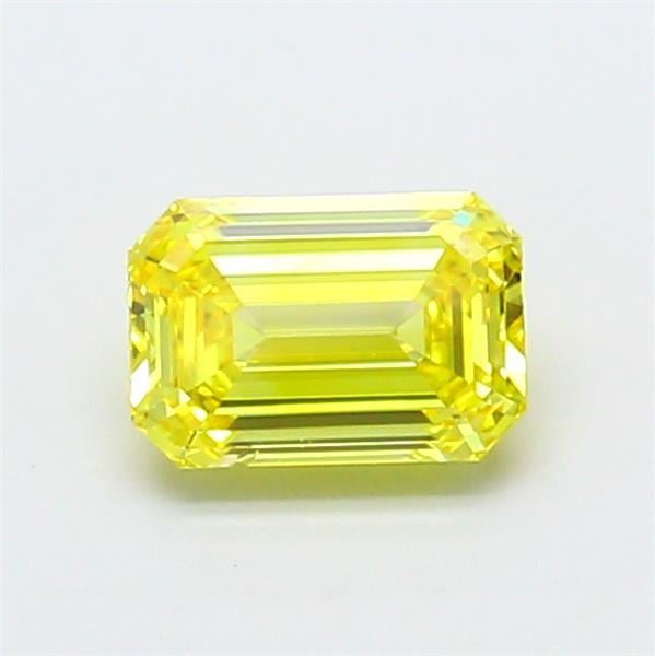 1.03 Ct. Fancy Vivid  Yellow Emerald Lab Grown Diamond