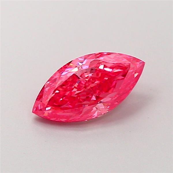 0.89 Ct. Fancy Vivid Pink Marquise Lab Grown Diamond