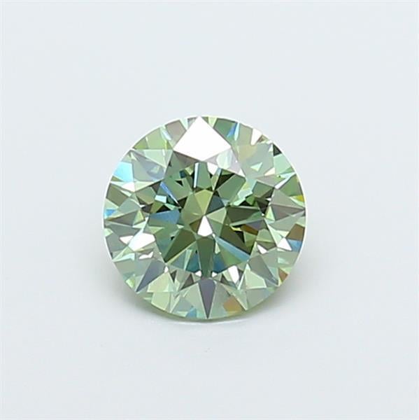 1.22 Ct. Fancy Vivid  Green Round Lab Grown Diamond
