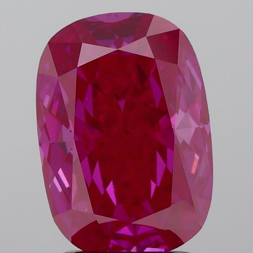1.96 Ct. Fancy Deep Pink Cushion Lab Grown Diamond