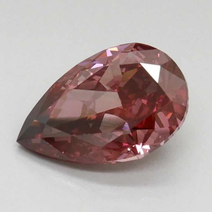 1.11 Ct. Fancy Vivid Red Pear Lab Grown Diamond
