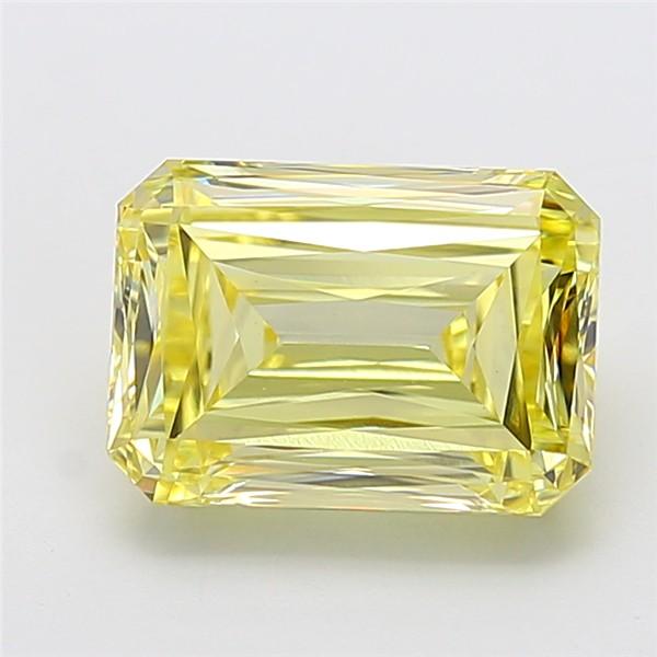 5.01 Ct. Fancy Yellow Radiant Lab Grown Diamond