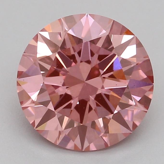 1.01 Ct. Fancy Vivid Pink Round Lab Grown Diamond
