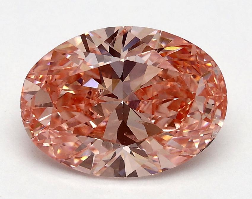 2.02 Ct. Fancy Vivid Pink Oval Lab Grown Diamond