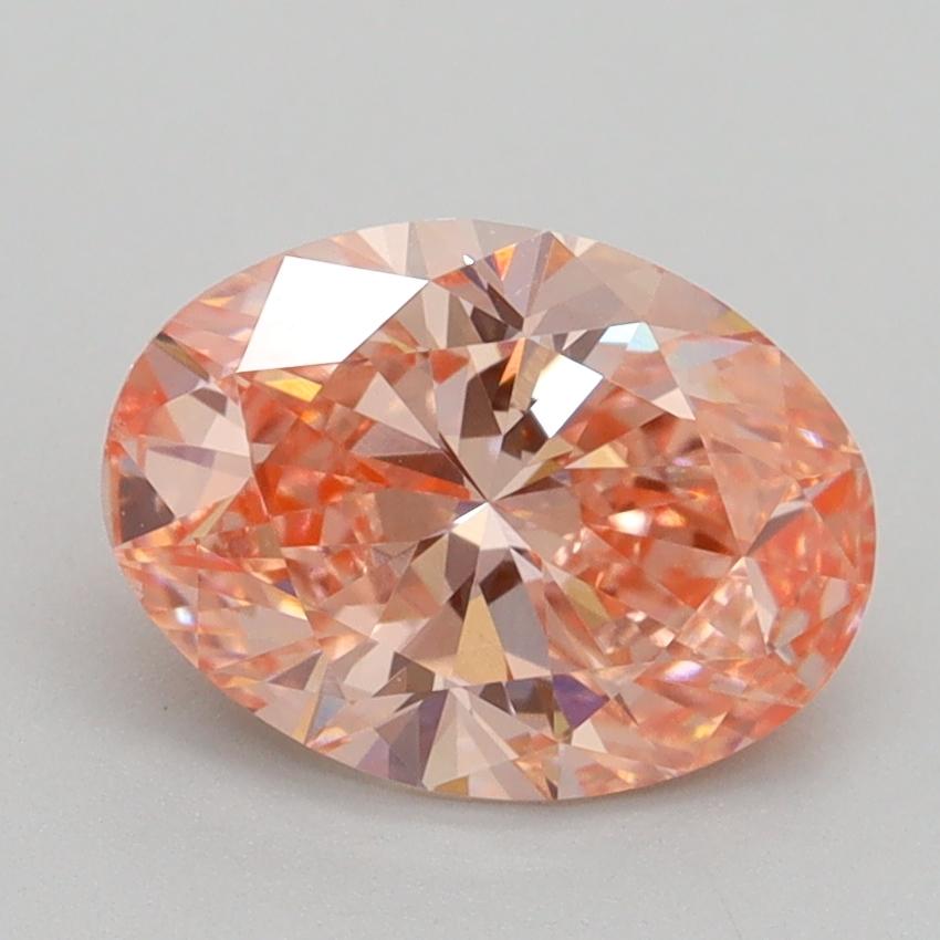 1.75 Ct. Fancy Intense Pink Oval Lab Grown Diamond