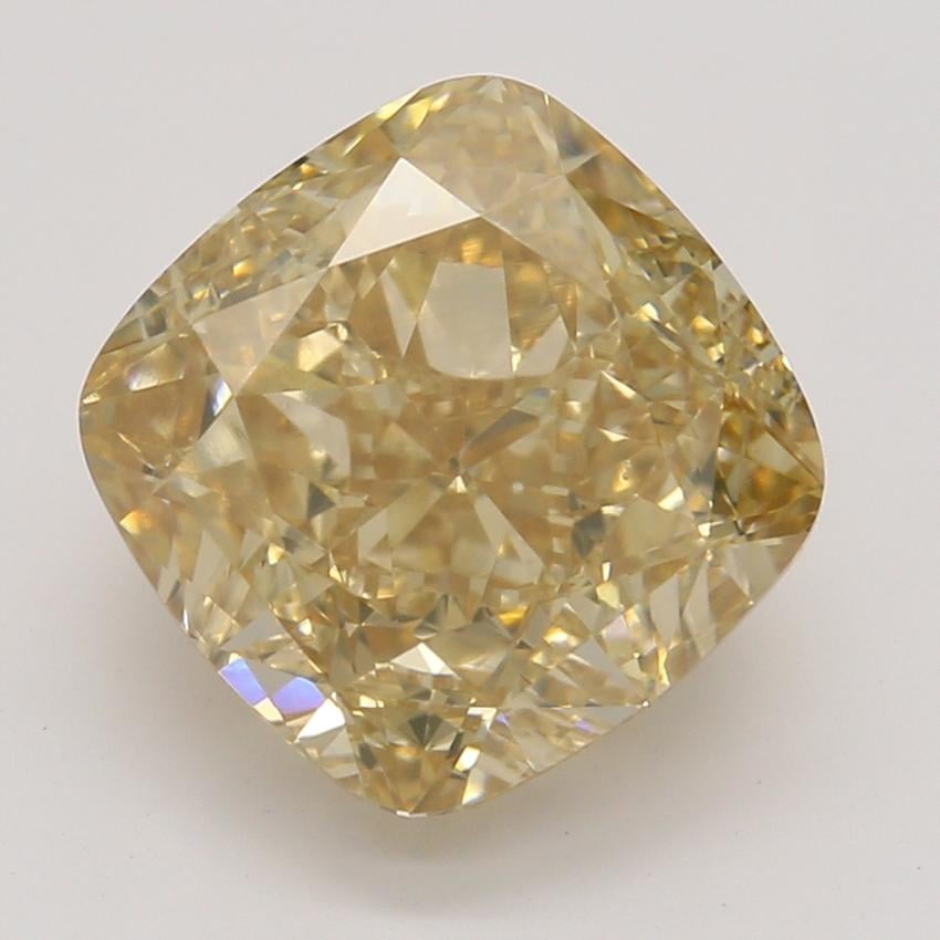 2.51 Ct. Fancy Brownish Orangy Yellow Cushion Diamond