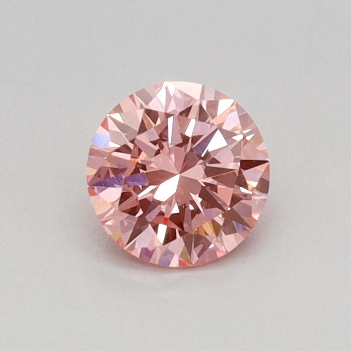 0.32 Ct. Fancy Vivid Pink Round Lab Grown Diamond