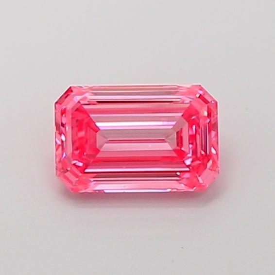 1.53 Ct. Fancy Vivid Pink Emerald Lab Grown Diamond