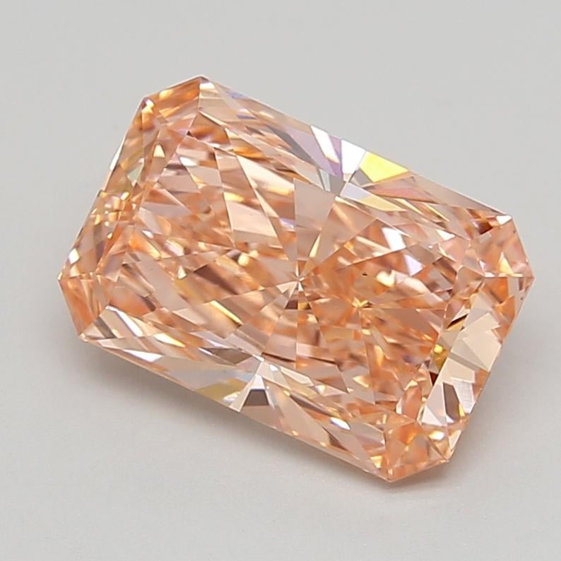 3.99 Ct. Fancy Vivid Pinkish Orange Radiant Lab Grown Diamond