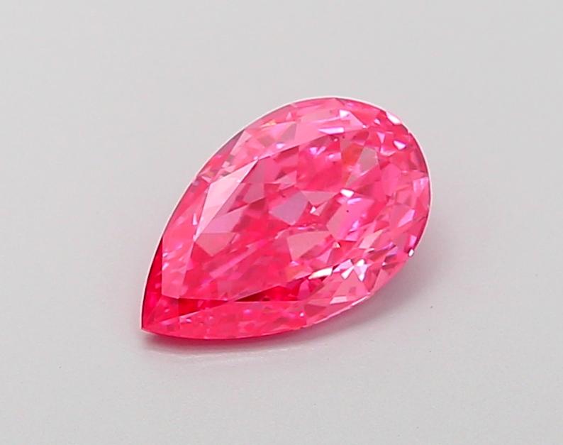 1.02 Ct. Fancy Vivid  Pink Pear Lab Grown Diamond