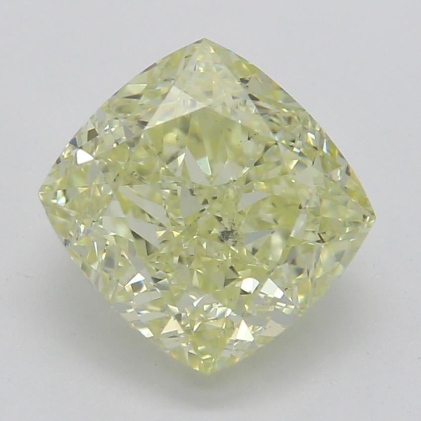 1.53 Ct. Fancy Light Yellow Cushion Diamond