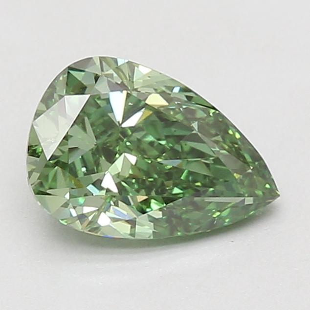 1.52 Ct. Fancy Vivid Green Pear Lab Grown Diamond