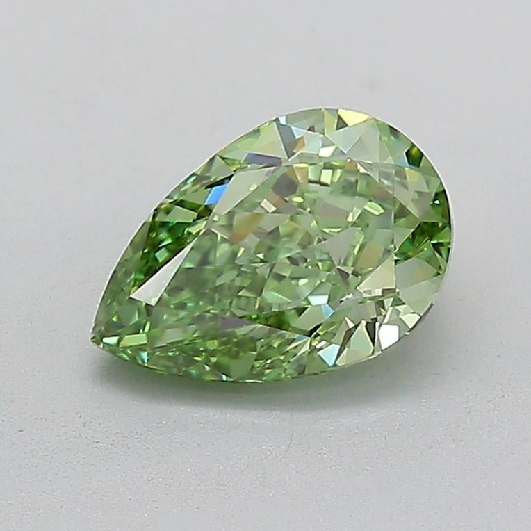 1.54 Ct. Fancy Vivid  Green Pear Lab Grown Diamond