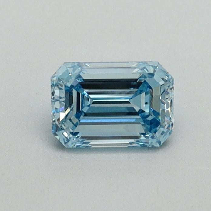 0.49 Ct. Fancy Intense Blue Emerald Lab Grown Diamond