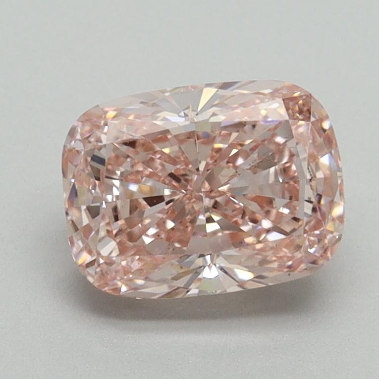 1.53 Ct. Fancy Intense Pink Cushion Lab Grown Diamond