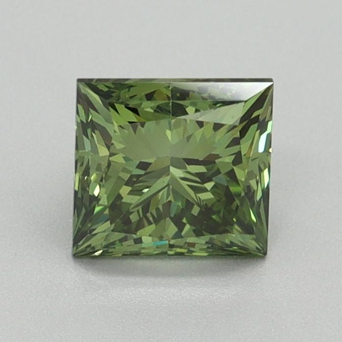 1.02 Ct. Fancy Vivid Pacific Green Princess Lab Grown Diamond