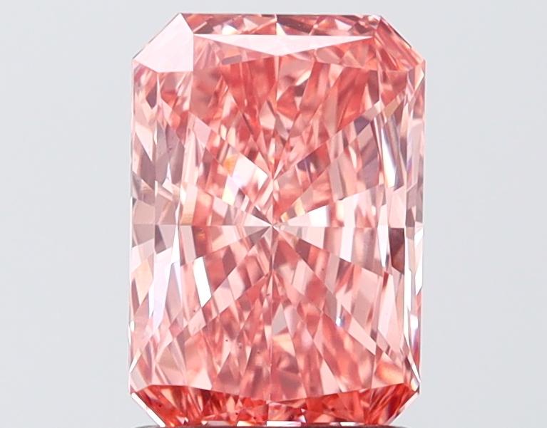 1.66 Ct. Fancy Vivid Pink Pink Radiant Lab Grown Diamond