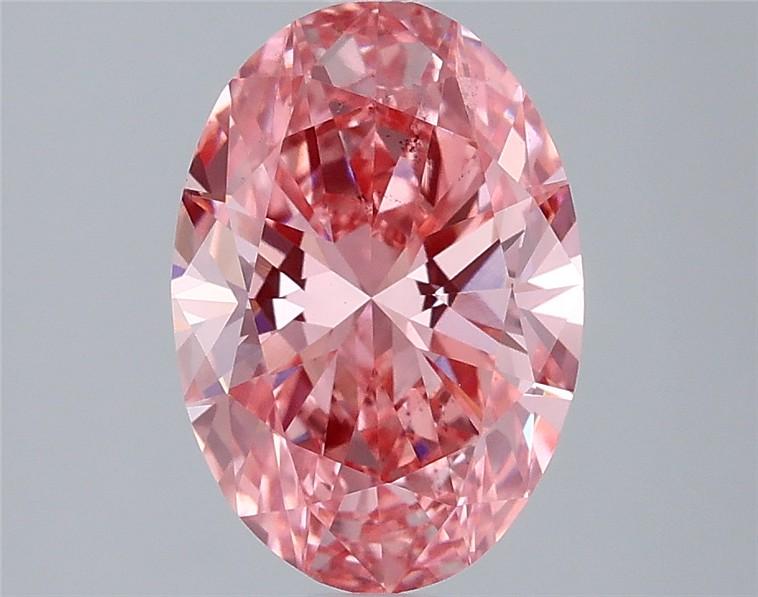 2.01 Ct. Fancy Vivid  Pink Oval Lab Grown Diamond