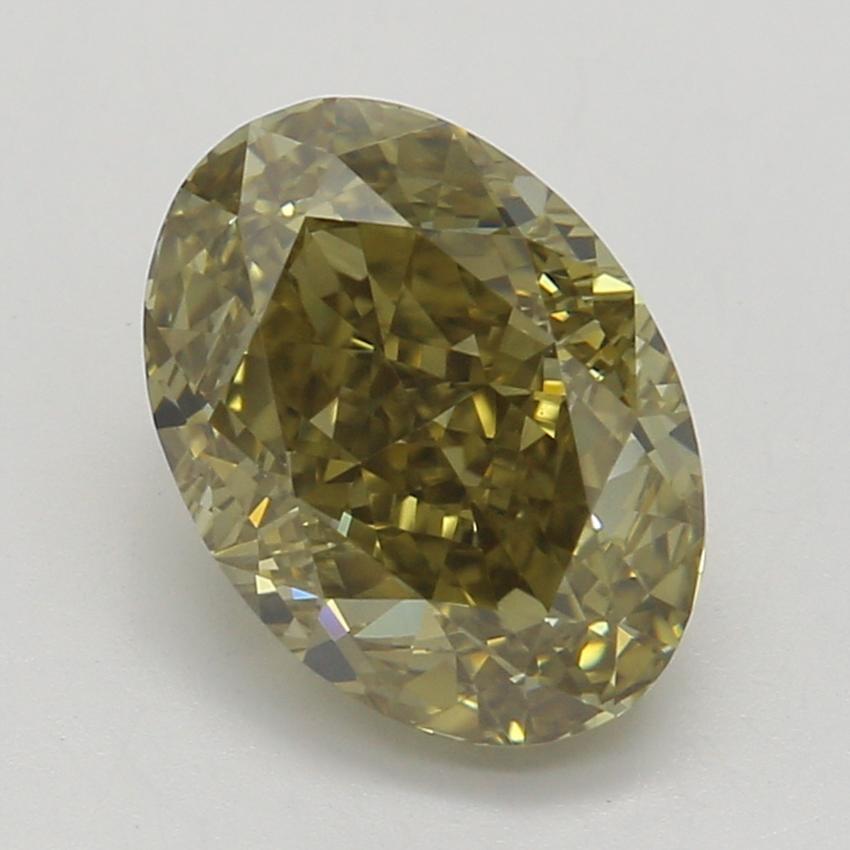 1.22 Ct. Fancy Dark Brown-Yellow Oval Diamond