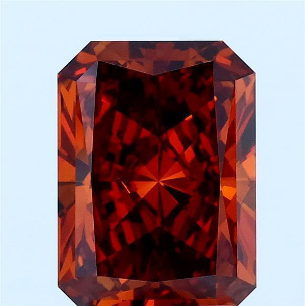 2.10 Ct. Fancy Deep Orange Radiant Lab Grown Diamond