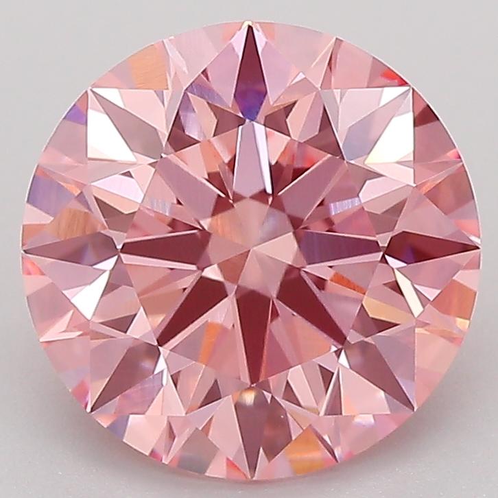 3.03 Ct. Fancy Intense Pink Round Lab Grown Diamond