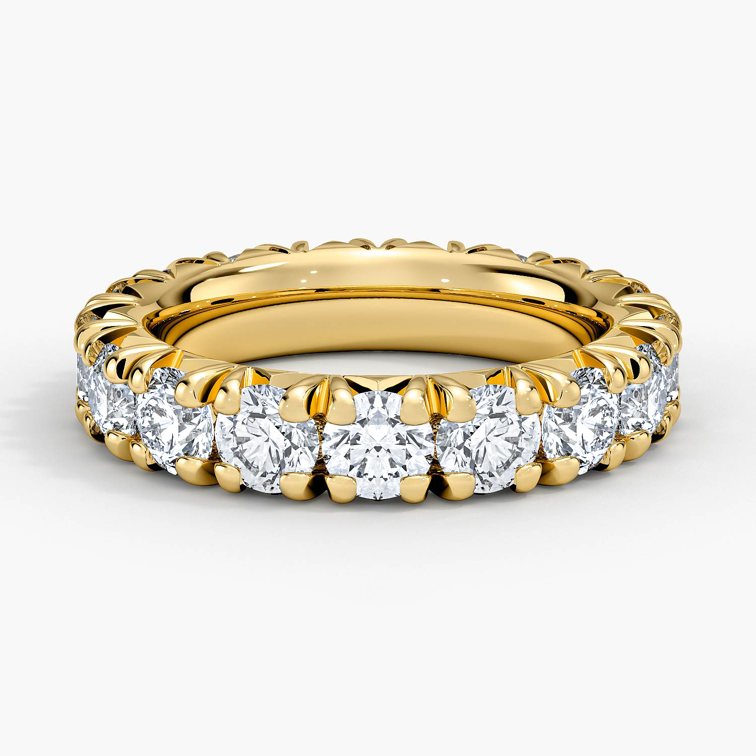Rose gold diamond engagement ring with surprise diamond details