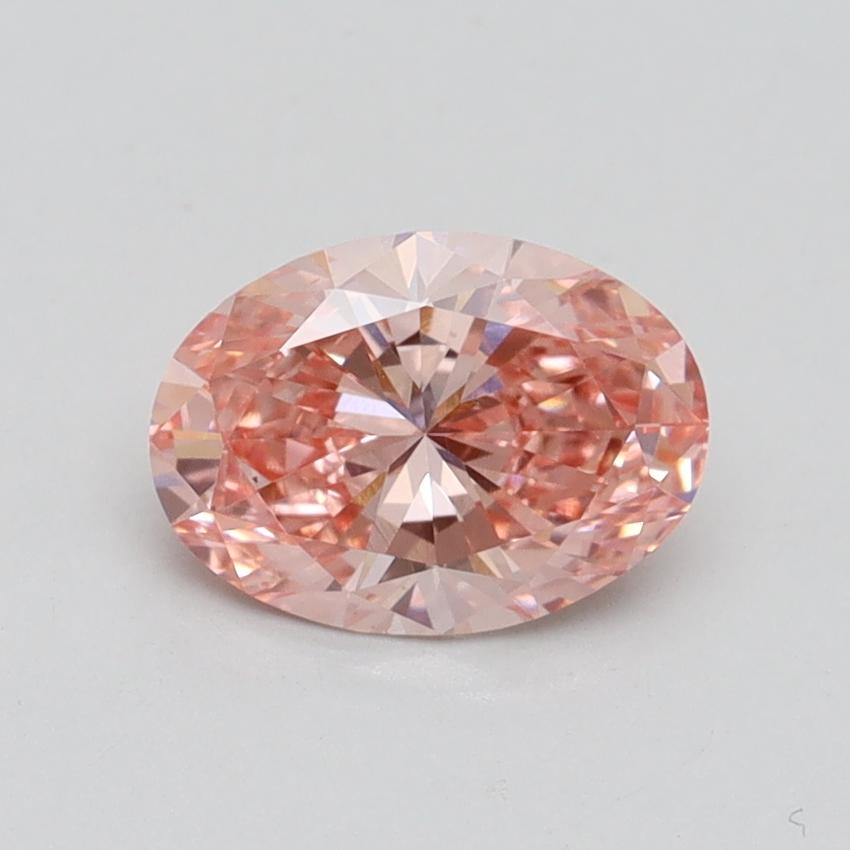 1.00 Ct. Fancy Intense Pink Oval Lab Grown Diamond