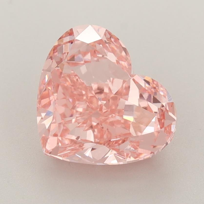 2.67 Ct. Fancy Vivid Pink Heart Lab Grown Diamond