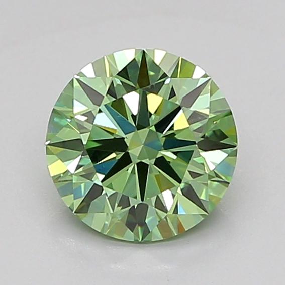 0.96 Ct. Fancy Vivid Green Round Lab Grown Diamond