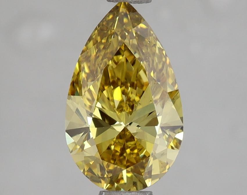 1.52 Ct. Fancy Intense Yellow Pear Lab Grown Diamond