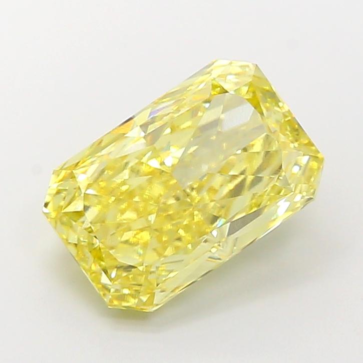 6.78 Ct. Fancy Intense Yellow Radiant Lab Grown Diamond