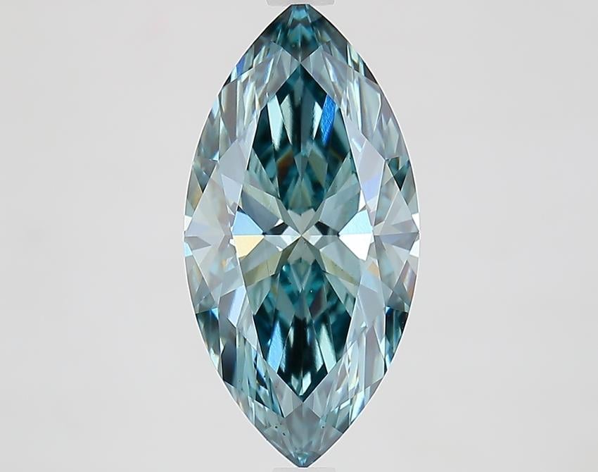 3.06 Ct. Fancy Vivid Blue Marquise Lab Grown Diamond