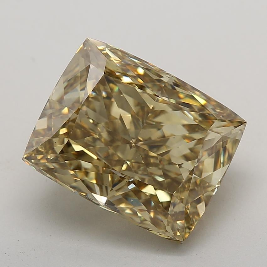 10.08 Ct. Fancy Intense  Yellow Cushion Lab Grown Diamond
