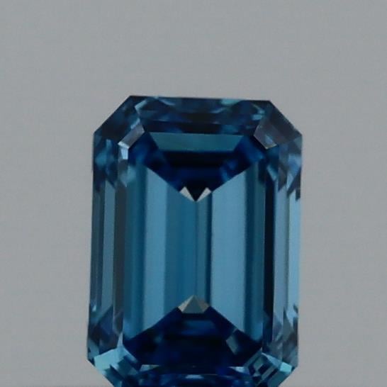 0.39 Ct. Fancy Vivid Blue Emerald Lab Grown Diamond