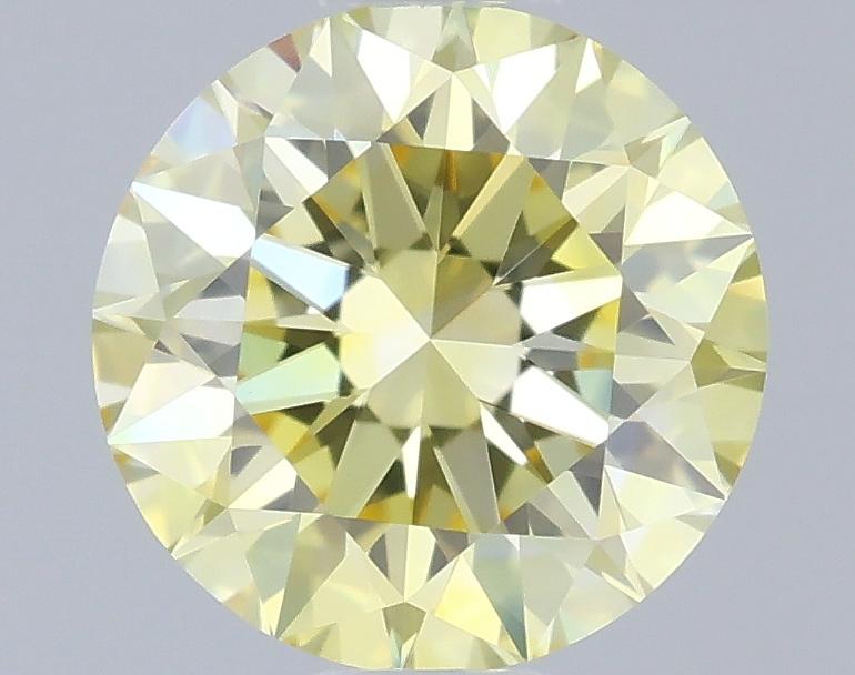 0.55 Ct. Fancy Intense Yellow Round Lab Grown Diamond